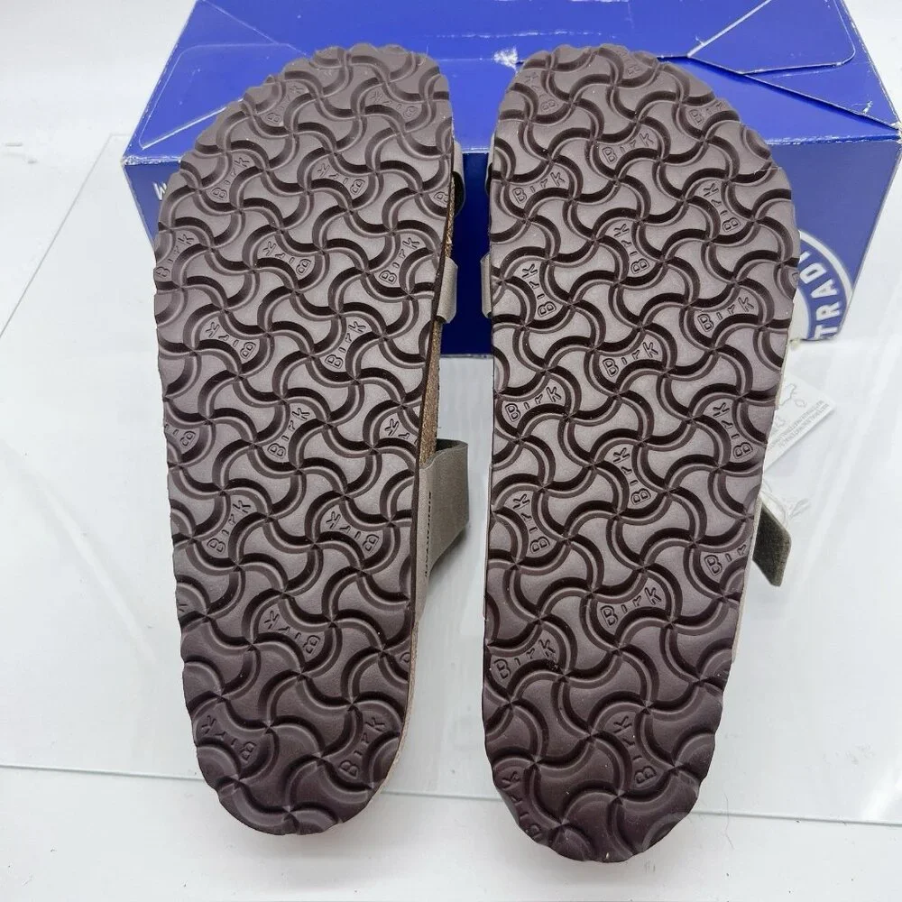 Birkenstock Mayari Birko-Flor Sandals Stone Birkibuc Mens EU 42 US 9- 9.5 R - Picture 9 of 12